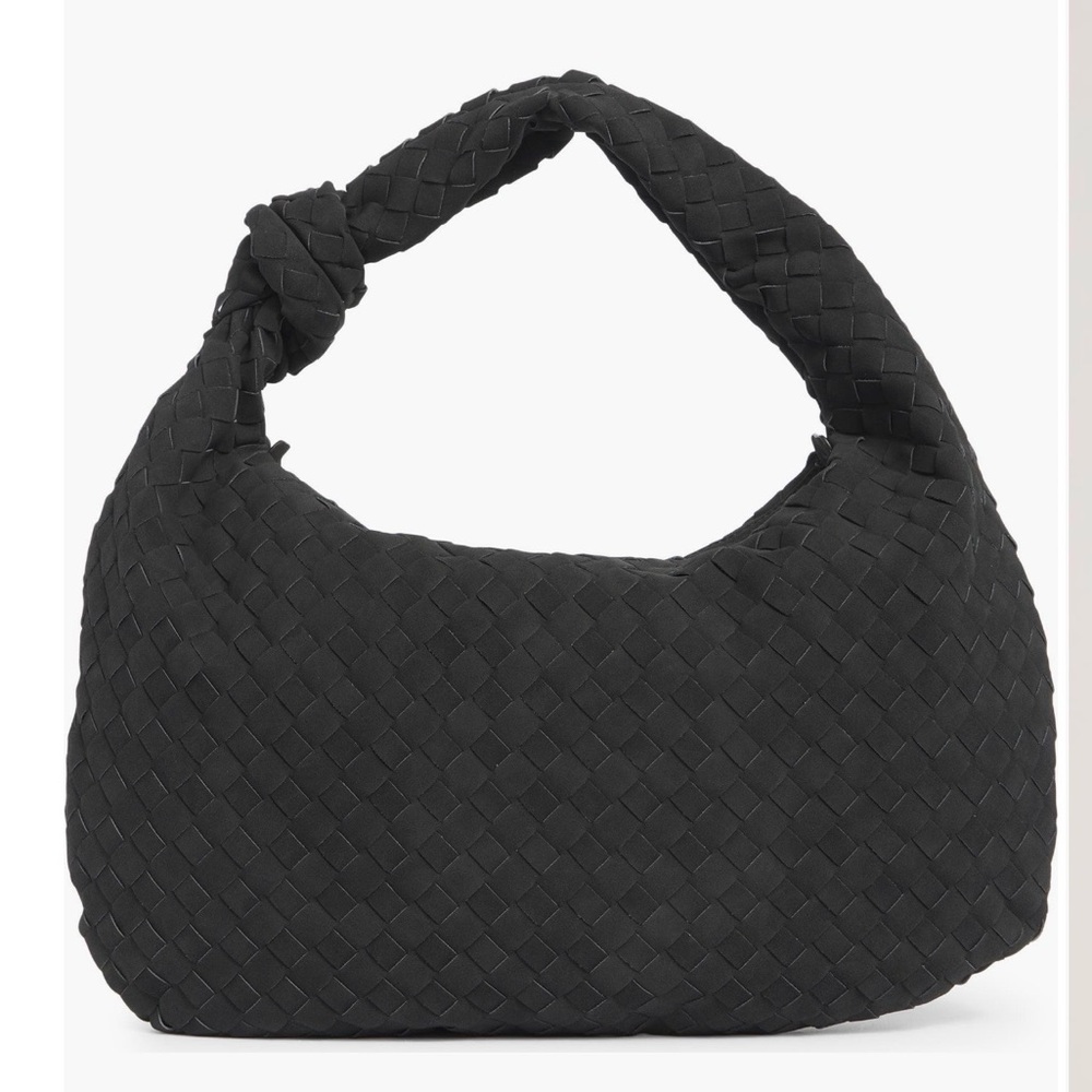 Urban Expressions Black Woven Hobo Bag Like New
